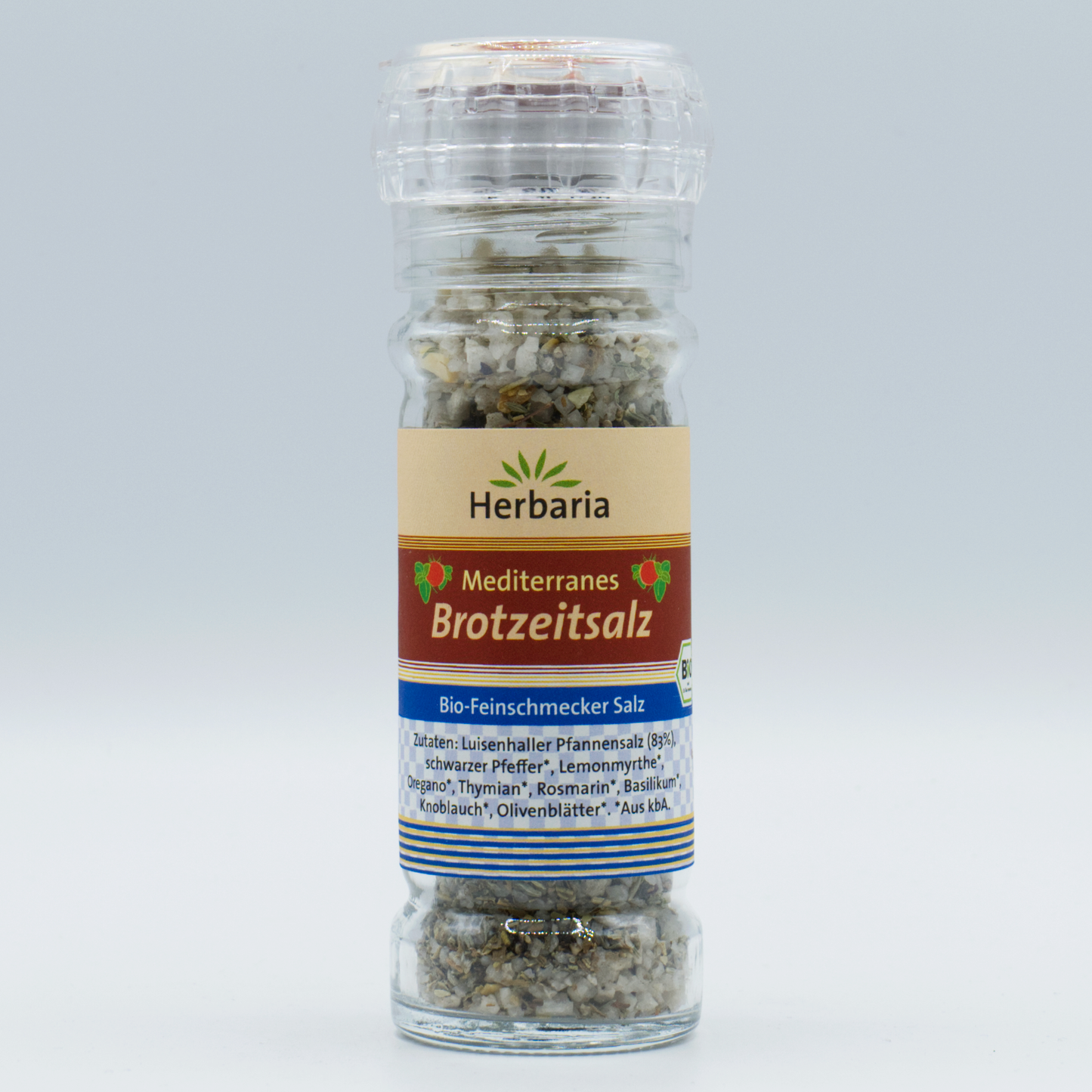 Herbaria Mediterranes Brotzeitsalz, Gewürzmühle, 80 g