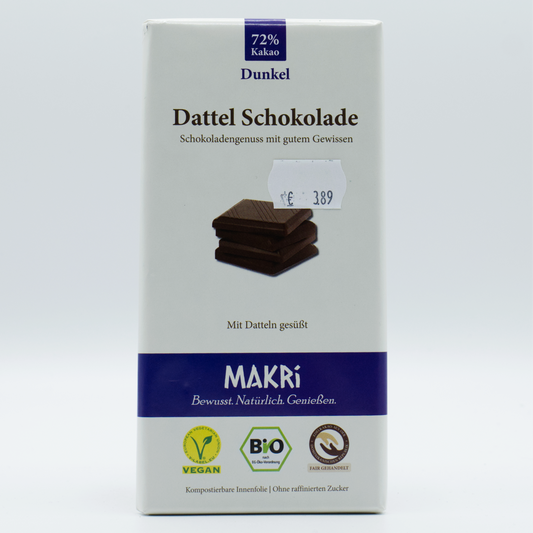 Dunkel Dattel Schokolade Makri 85g