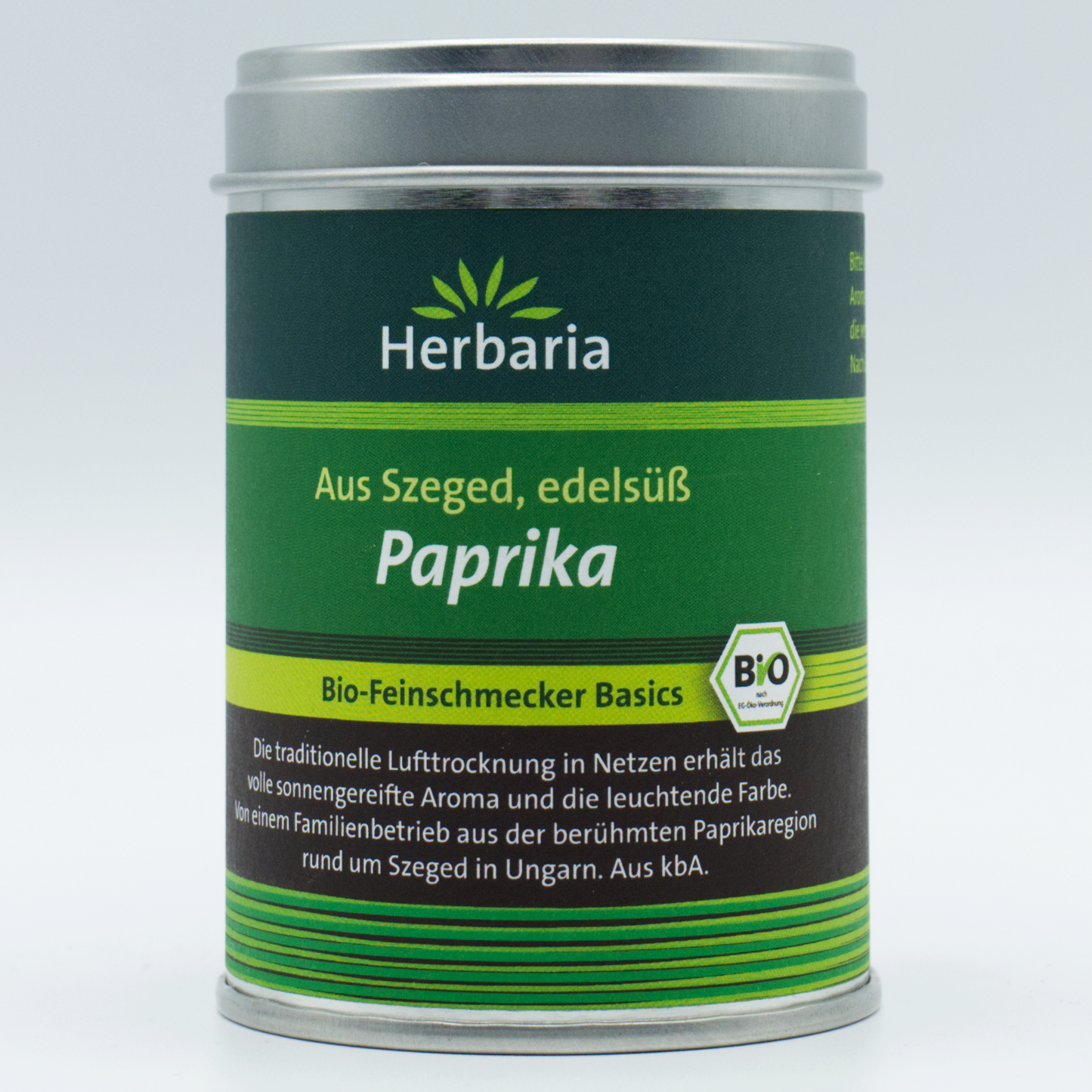 Herbaria Paprika edelsüss, 1er Pack (1 x 80 g Dose) - Bio