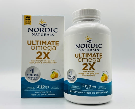 Nordic Naturals Ultimate Omega 2x, 120 Softgels, Lemon